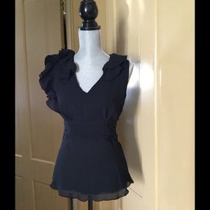 🍀 Women's Black Top Sz 4 Chadwick's Gorgeous Fit