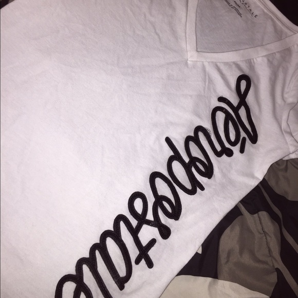 White Aeropostale V-Neck