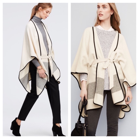 Ann Taylor Belted Cape