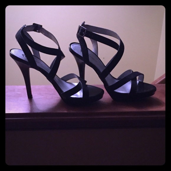 4in Strappy Black Heels