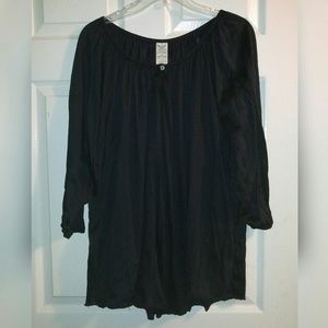 Black flowy shirt