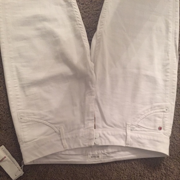 Hudson white straight jeans - Picture 2 of 4