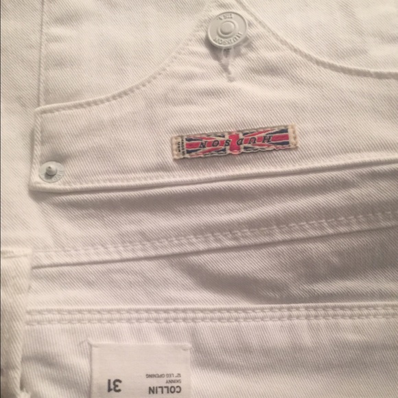 Hudson white straight jeans - Picture 4 of 4