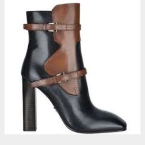 Prada black and brown booties