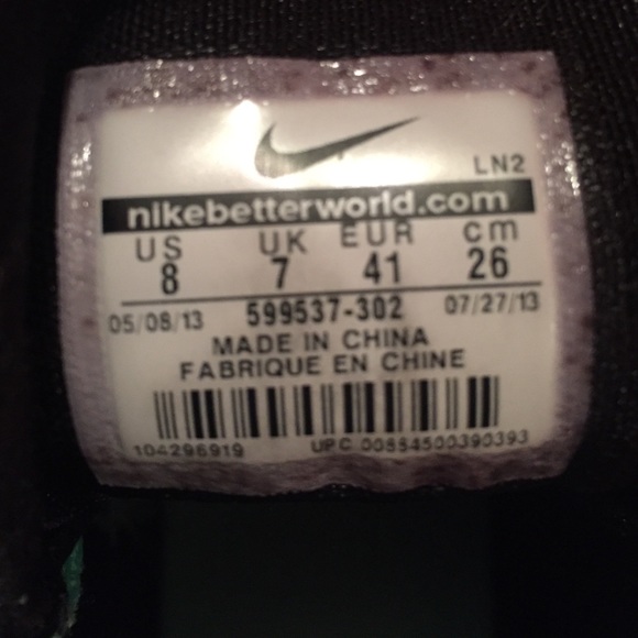 Turquoise basketball shoes - Picture 3 of 4