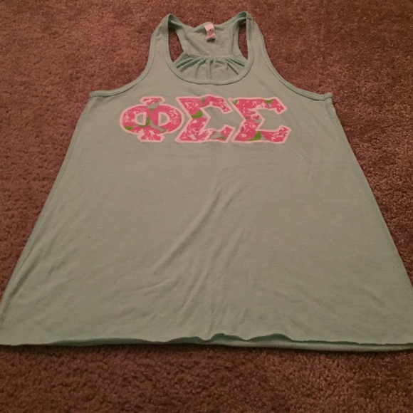 Phi Sigma Sigma racer back tank