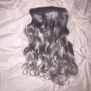 Stunning gray/silver extensions!