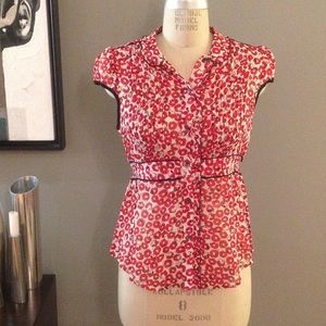 100% silk Odille blouse Anthropologie