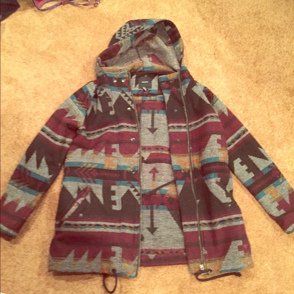 Forever 21 Aztec Coat