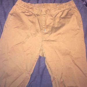 Dark Khaki Men Joggers