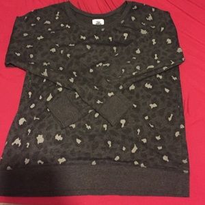Leopard print long sleeve shirt