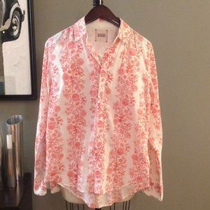 Floral cotton men's shirt