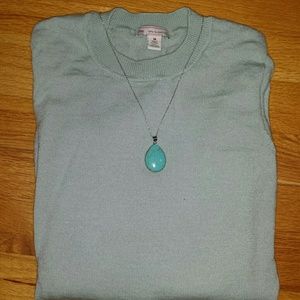 Gap 100% extra fine merino wool mint green sweater