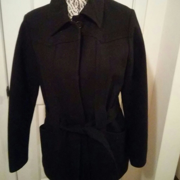 J Crew black coat!!!!!