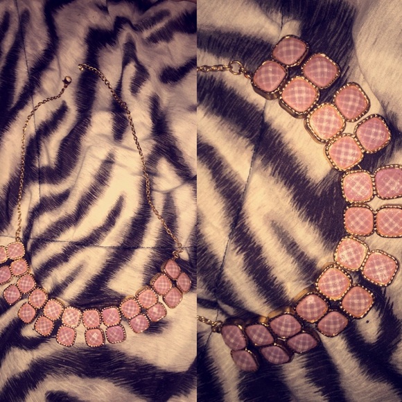 Pastel and gold necklace