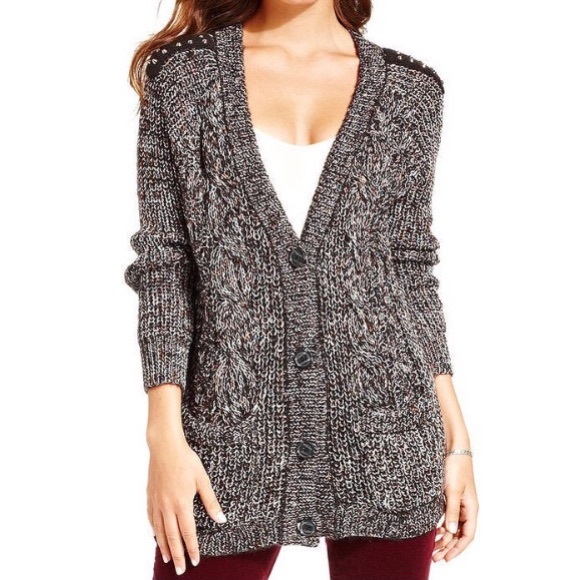 Jessica Simpson Sweaters - Jessica Simpson Cardigan with Studded Shoulders