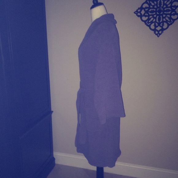 SOLD****Dusty Purple chenille Robe - Picture 3 of 4