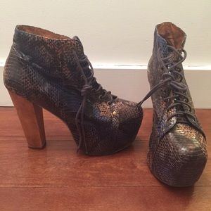 Jeffrey Campbell Snakeskin Lita - 9