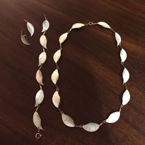 David-Andersen necklace and earrings.