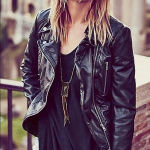 Free people leather jacket