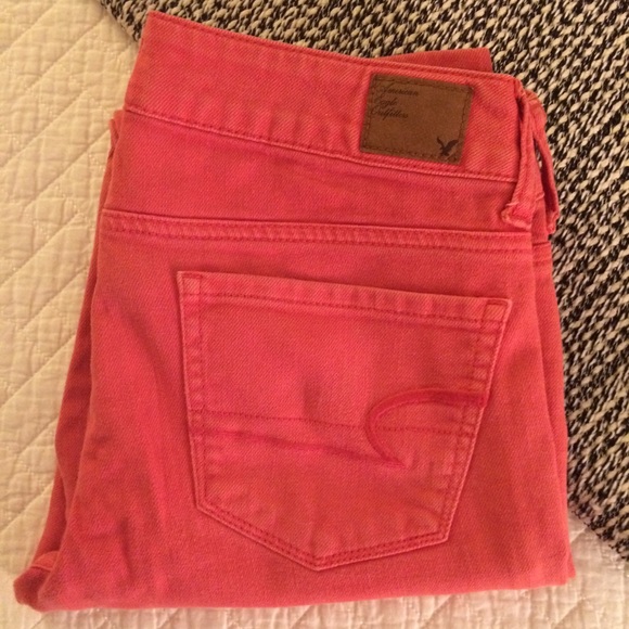 American Eagle Pink Skinny Jeans