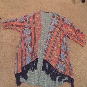 Long coverup/outerwear