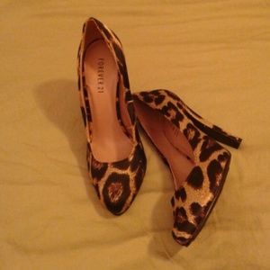 Leopard print heels