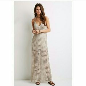 RESERVED Crochet beige maxi!