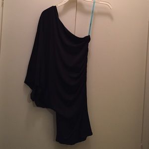Black one sleeve Marciano dress