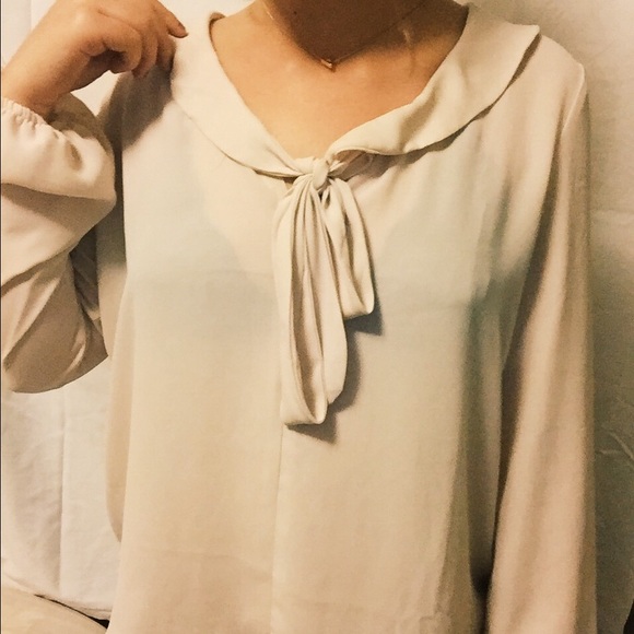 Sheer LongSleeved Blouse