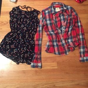 Romper and Flannel Bundle