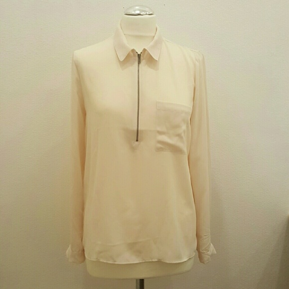 Long-sleeved Chiffon Blouse