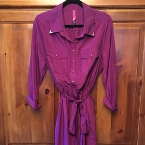 Silky Fuchsia-colored Dress 🎀