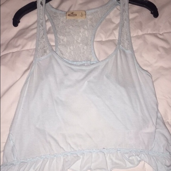 Light Blue Green Lace Top