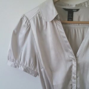 H&M Button-Front Blouse