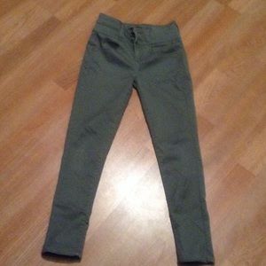 Olive green jeans
