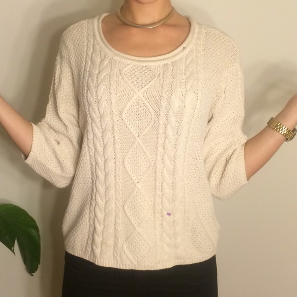 Classic cable knit sweater