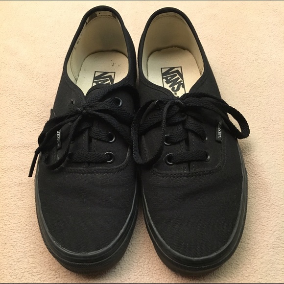 Vans Shoes - 7 1/2 Ladies Black on Black