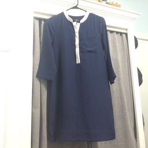 💥FLASH SALE💥J Crew Navy & White Sheath Dress