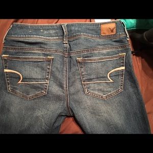 kick boot jeans from American eagle