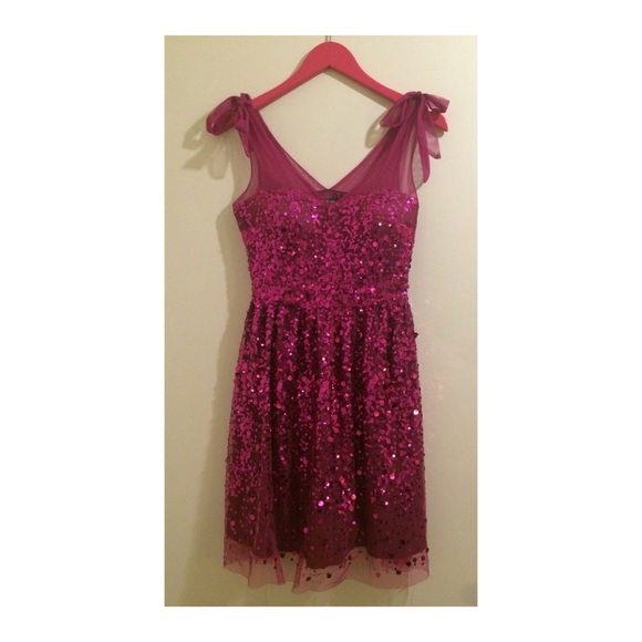 Gossip Girl Hot Pink Sequin Party Dress