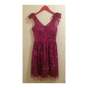 Gossip Girl Hot Pink Sequin Party Dress