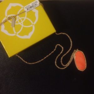 Kendra Scott Rae Necklace in coral