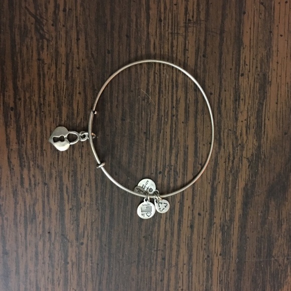 "Key to my Heart" Alex and Ani Bracelet (Silver)