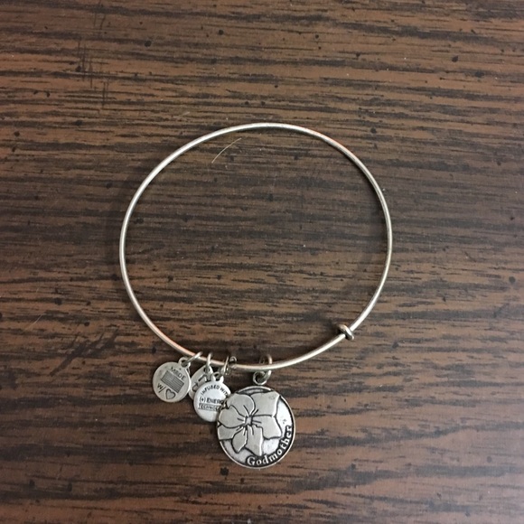 "Godmother" Alex and Ani Bracelet (silver)