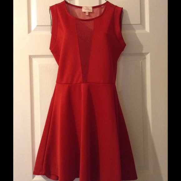 Marilyn Monroe Red/Sheer Dress
