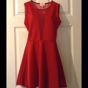 Marilyn Monroe Red/Sheer Dress