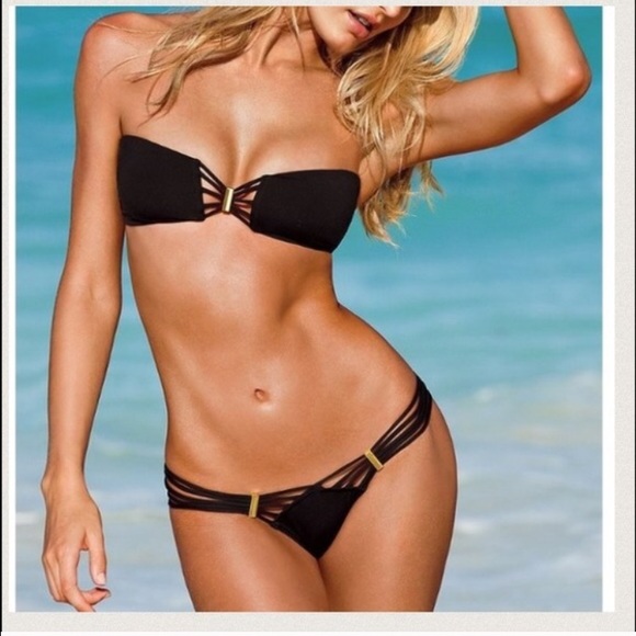 Very sexy black string bikini size M