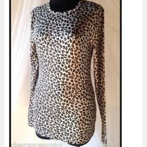 Cuddl Duds leopard print soft wear w/ stretch  xs