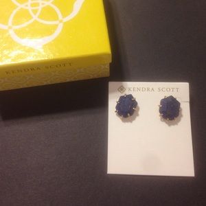Morgan Studs in indigo blue